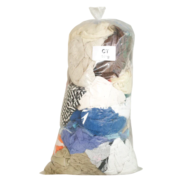 Coloured T-Shirt Rags 10kg - Uncompressed