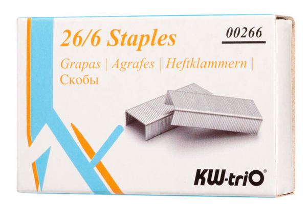 KW-triO Staples 26/6 , Pack 5000