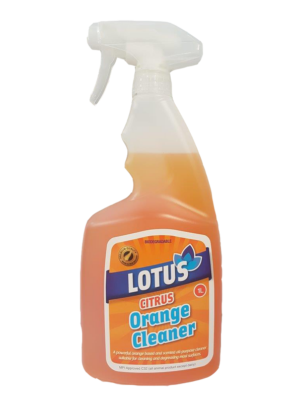 Lotus Citrus Spray and Wipe - 1L Trigger Bottle