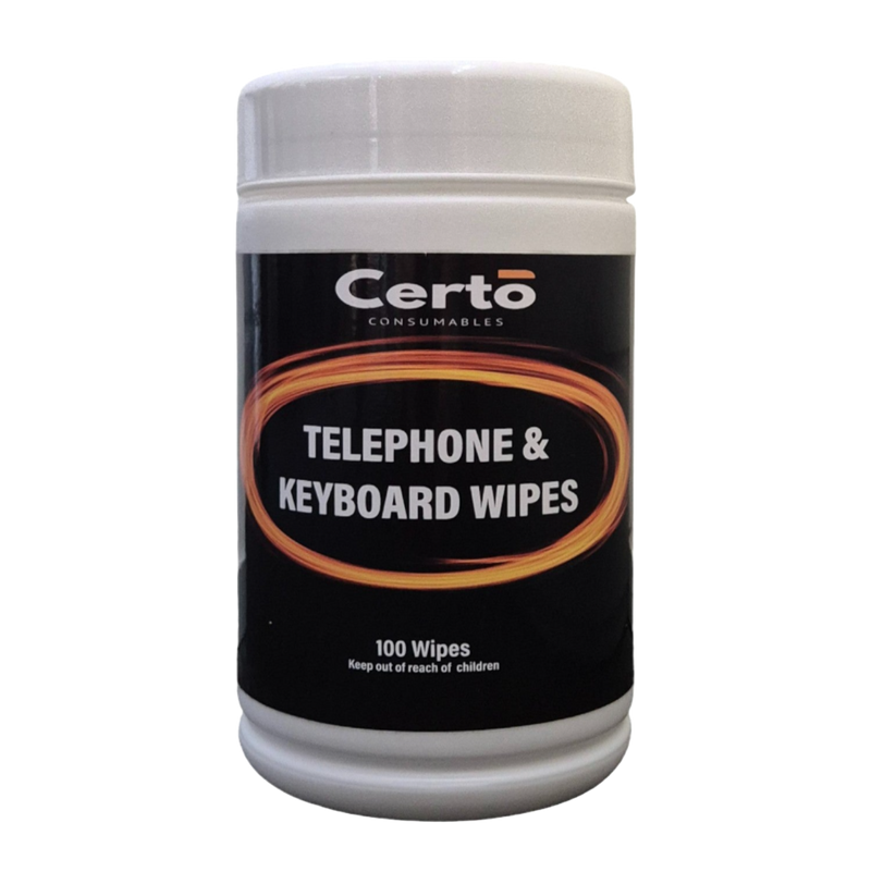 Certo Telephone & Keyboard Wipes