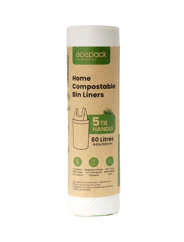 Ecopack 60L Compostable Bin Liners