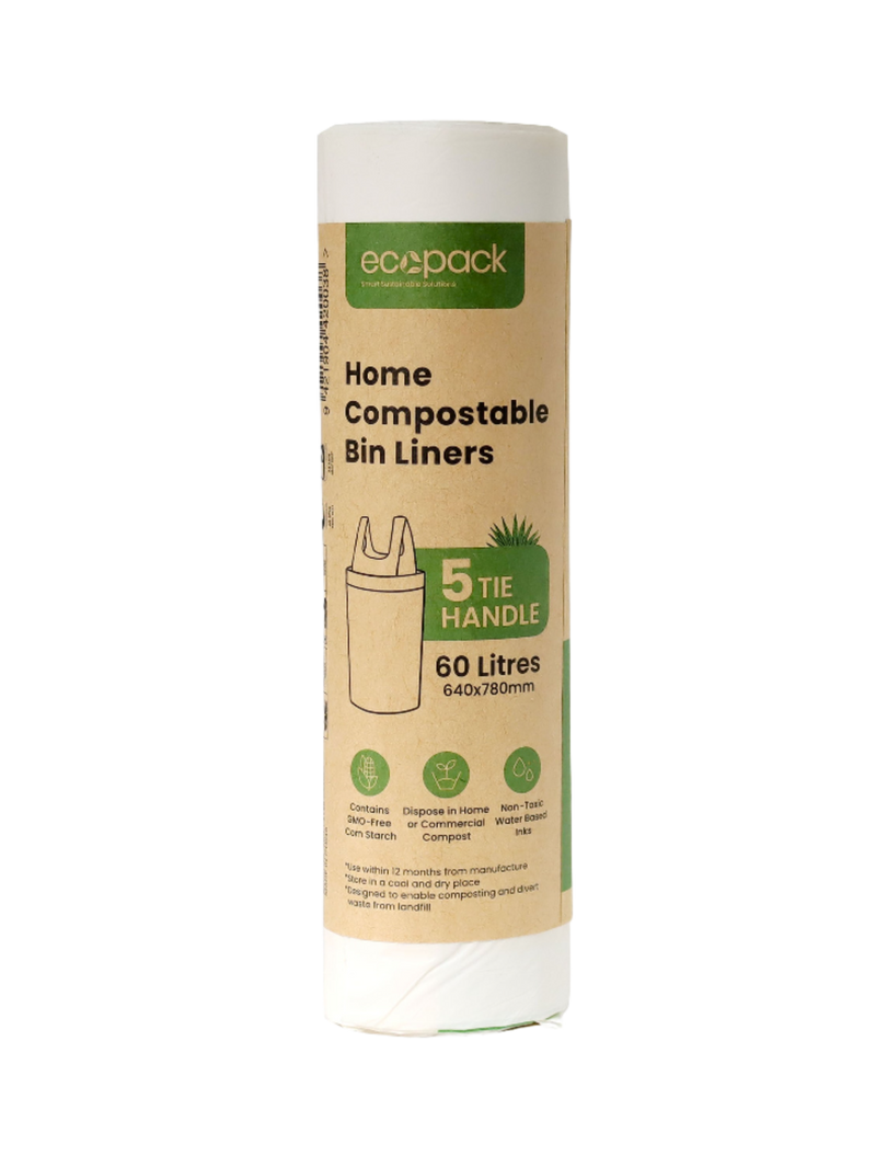 Ecopack 60L Compostable Bin Liners