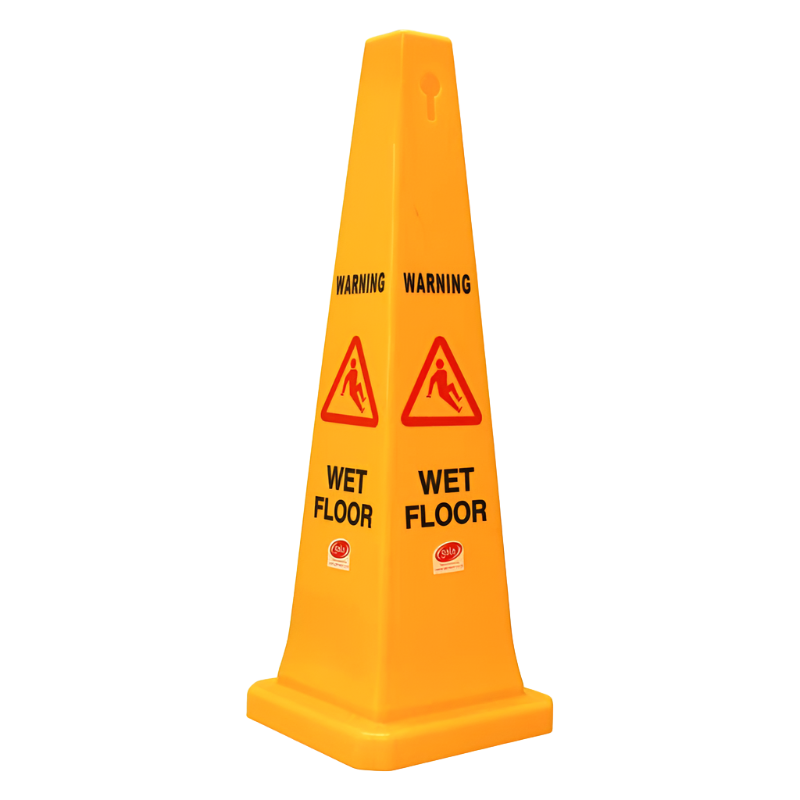 Safety Cone - Wet Floor Yellow