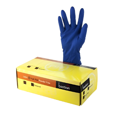 Bastion Hi-Risk P/F Latex Gloves