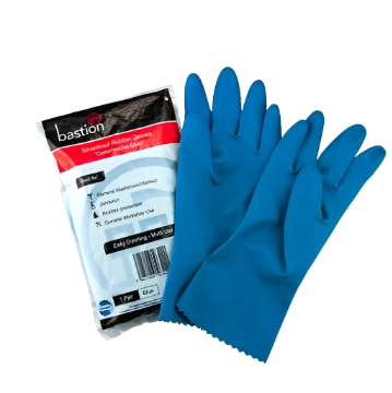 Bastion Blue Rubber Gloves