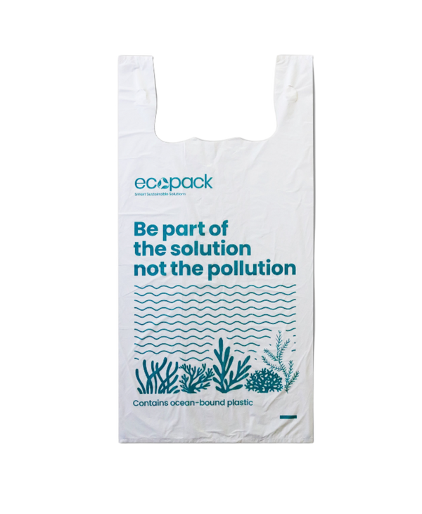 Ecopack 18L Ocean-Bound Recycled Plastic Bags 500 Ctn