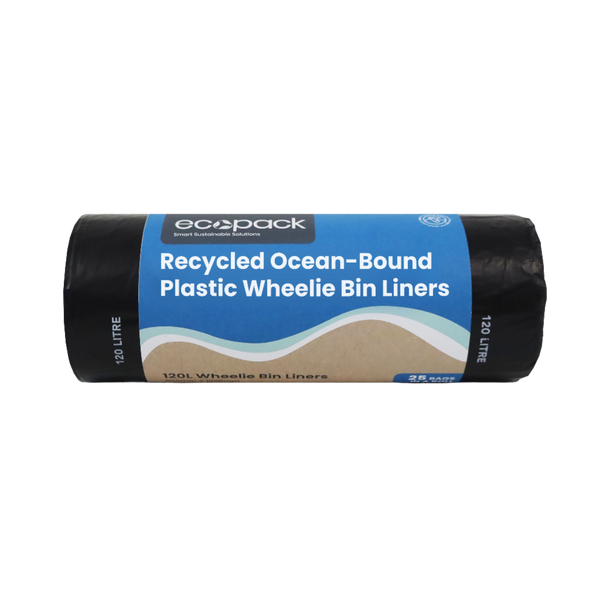 Ecopack 120L Ocean-Bound Recycled Plastic Wheelie Bin Liners