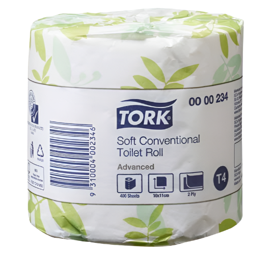 Tork 2-ply Toilet Rolls 400sht Ctn/48