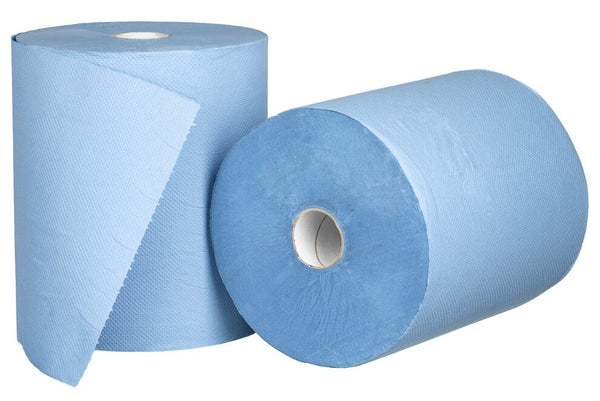 Matthews Blue Roll Towel 2-ply  -  150m x 6 rolls