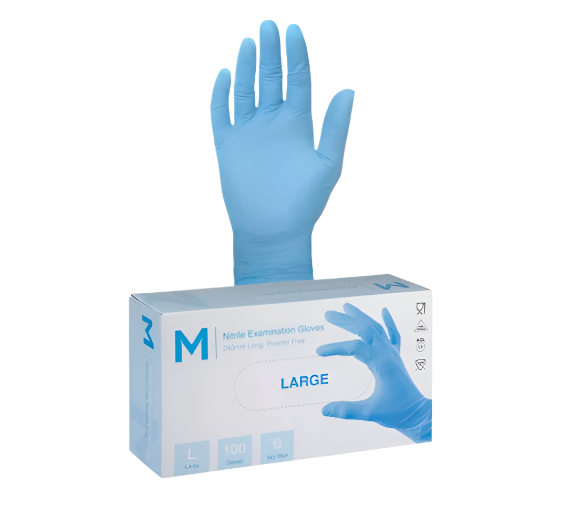 Matthews Blue Nitrile Gloves 1000/Ctn