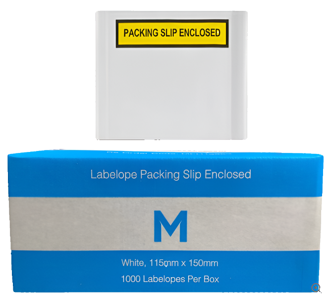 Adhesive Labelope Packing Slip Enclosed - White, 115mm x 150mm - Ctn 1000