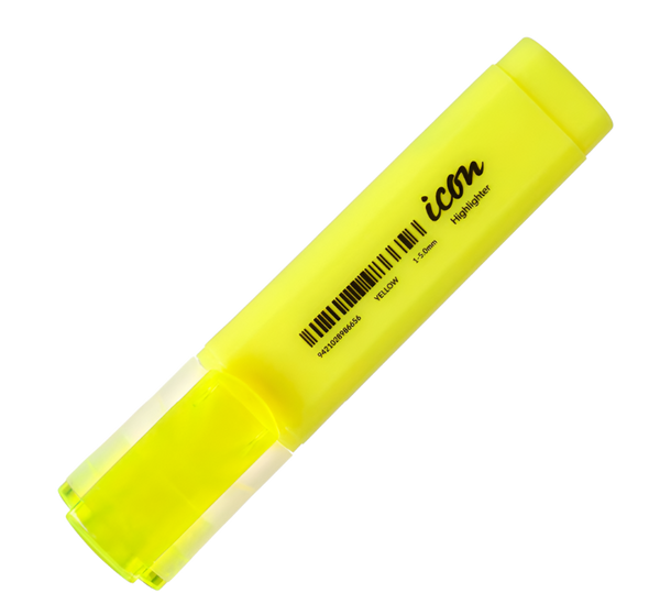 Icon Highlighter Chisel Tip Yellow