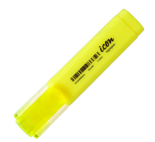 Icon Highlighter Chisel Tip Yellow