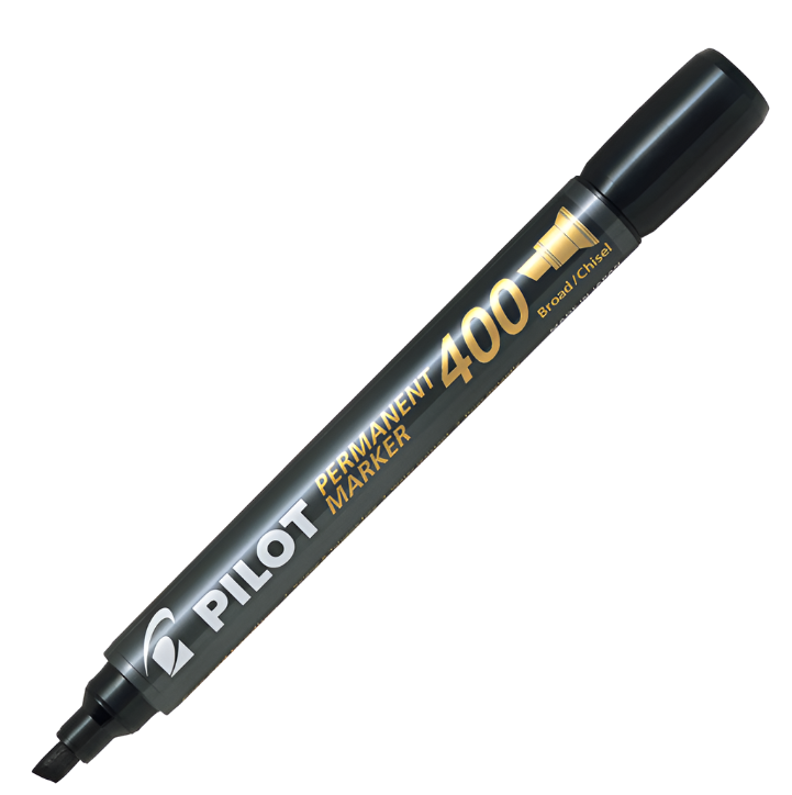 Pilot SCA 400 Permanent Marker Chisel Black- Pk 12