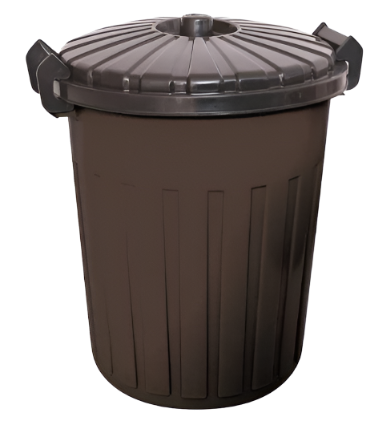 Plastic 42L Rubbish Bin with Lid