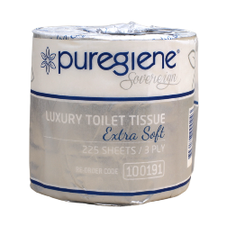 Puregiene Sovereign 3-ply Toilet rolls 225 shts x 48 rolls