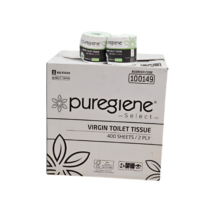 Puregiene Select 2-ply Toilet Rolls 400sht Ctn/48