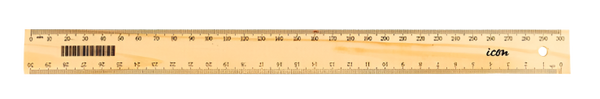 Icon Ruler Narrow Wooden 30cm