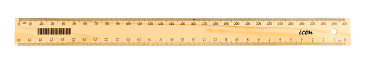 Icon Ruler Narrow Wooden 30cm