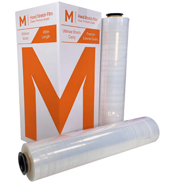 Premium Hand Stretch Film - Clear. 500mm x 400m x 17mu. Ctn 4.