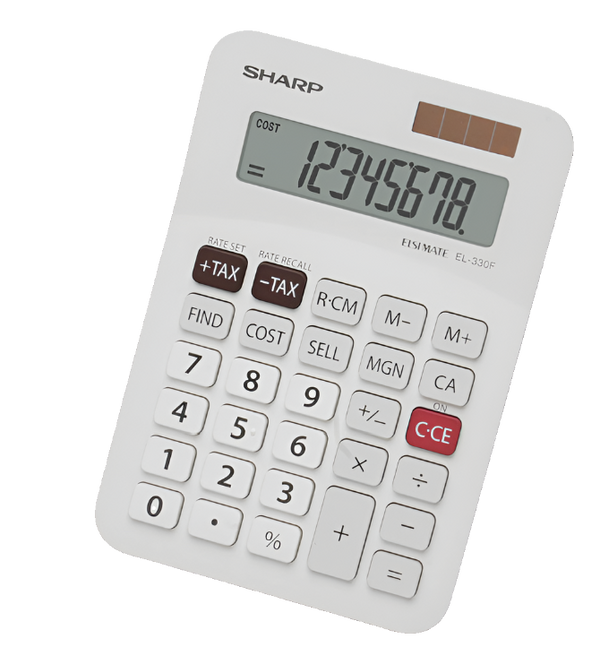 Sharp EL-330FB Twin Power Desktop Tax Calculator