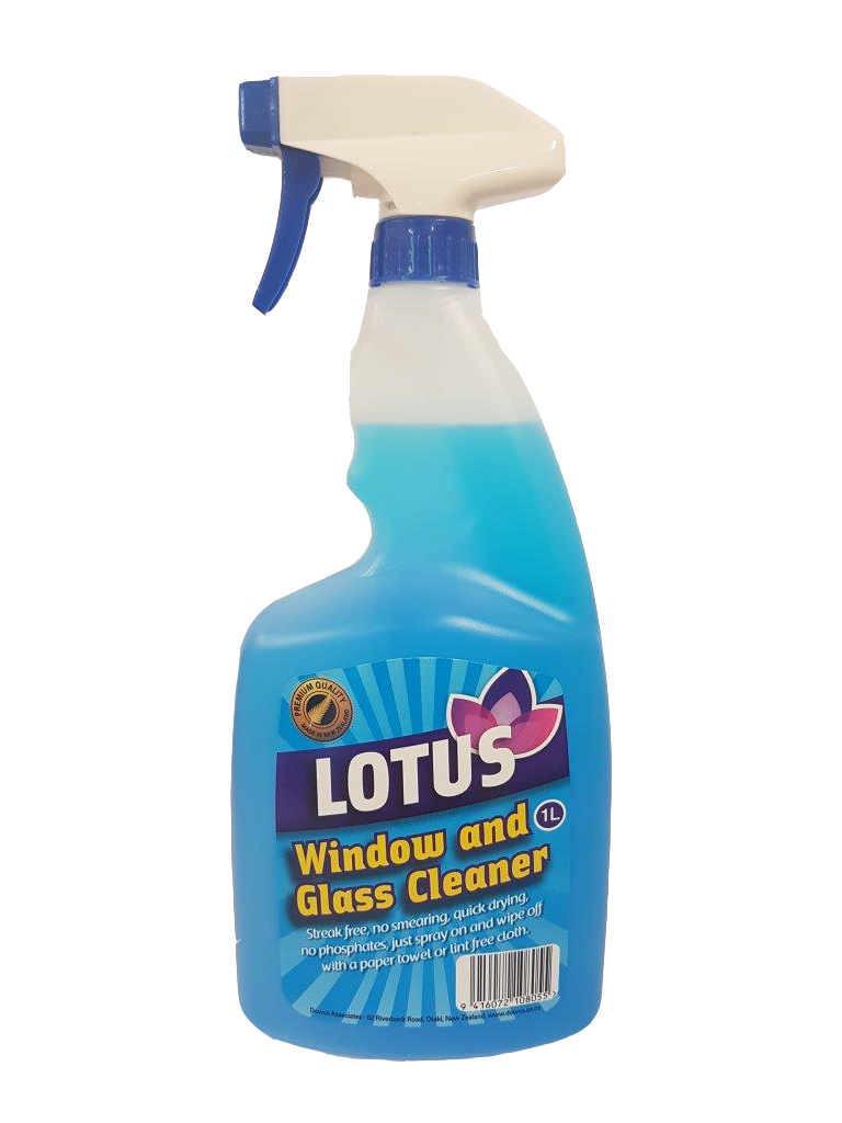 Lotus Window and Glass Cleaner - 1L Trigger Bottle