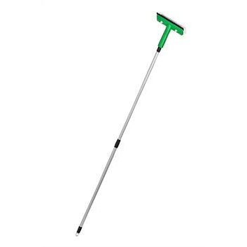 Green telescopic brush with sponge and squeegee blade