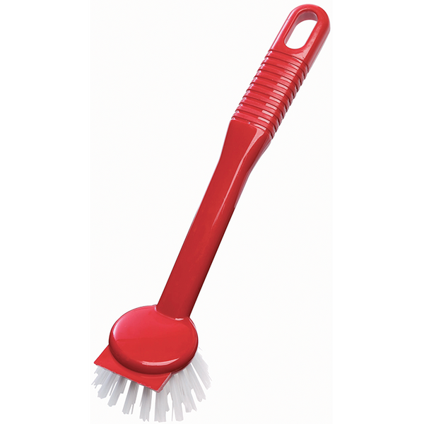 Red dish brush
