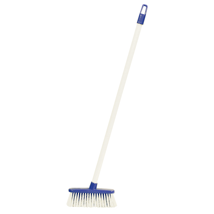 Upright brush for brush and pan set