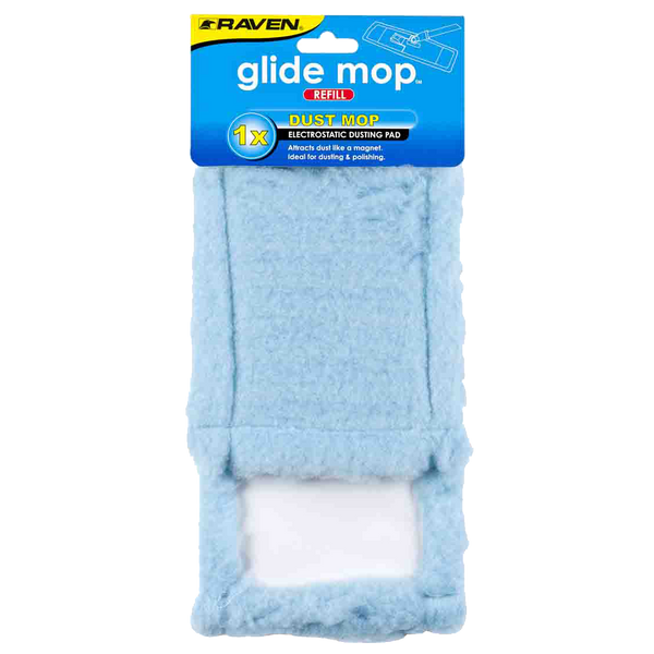 Dust mop refill pads in blue