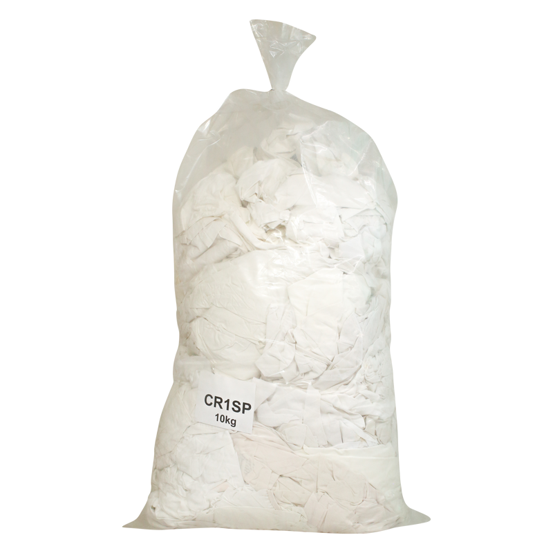 White T-Shirt Rags - 15kg