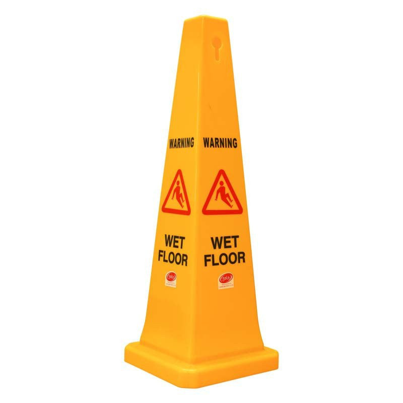 Safety Cone - Wet Floor Yellow