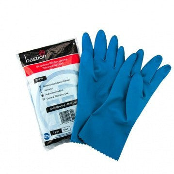 Bastion Blue Rubber Gloves