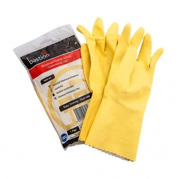 Bastion Yellow Rubber Gloves
