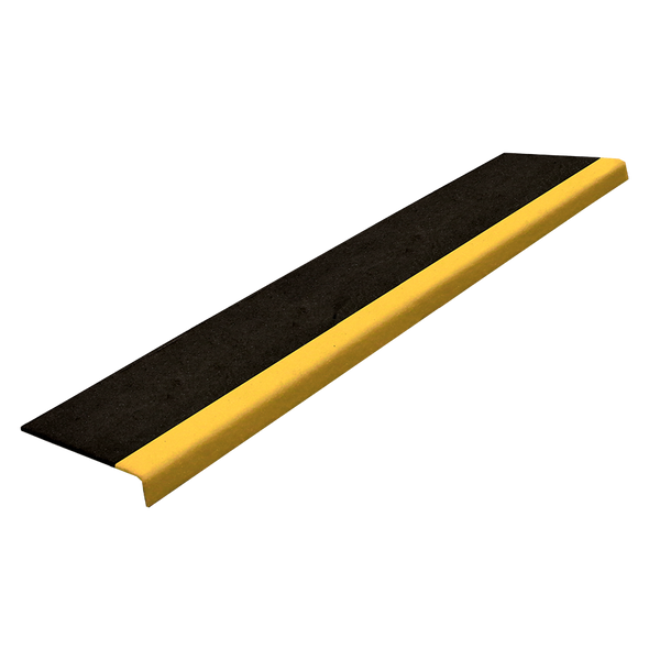 Black and yellow stair nosing
